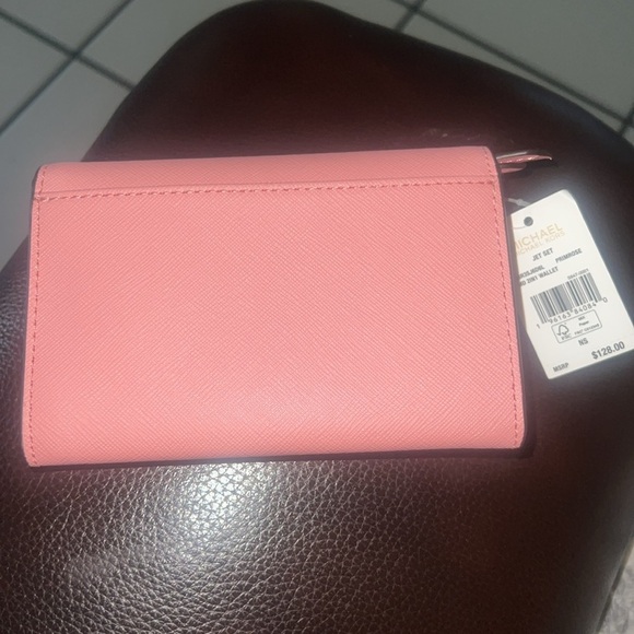 NWT Michael Kors Jet Set Medium - 2-in-1 Wallet Primrose (PINK) - 38R3SJ6D6L - Picture 4 of 4